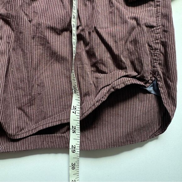 American Eagle Slim Fit Long Sleeve Button Down Burgundy Size Medium - Picture 4 of 6